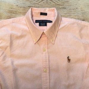 Pink Pinstripe Ralph Lauren Button Down